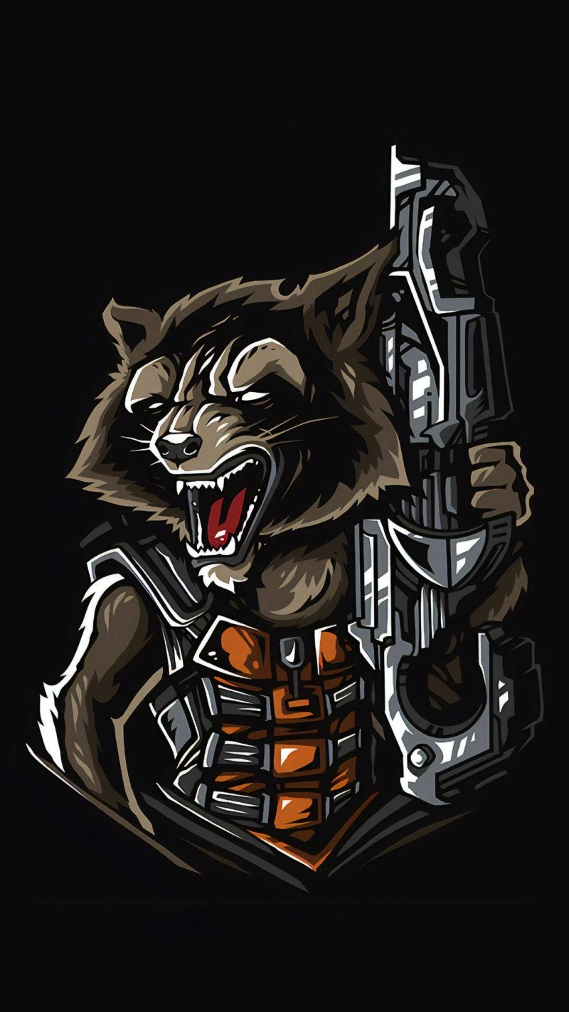 Rocket Raccoon - Guardians of the Galaxy 4K Mobile Wallpaper