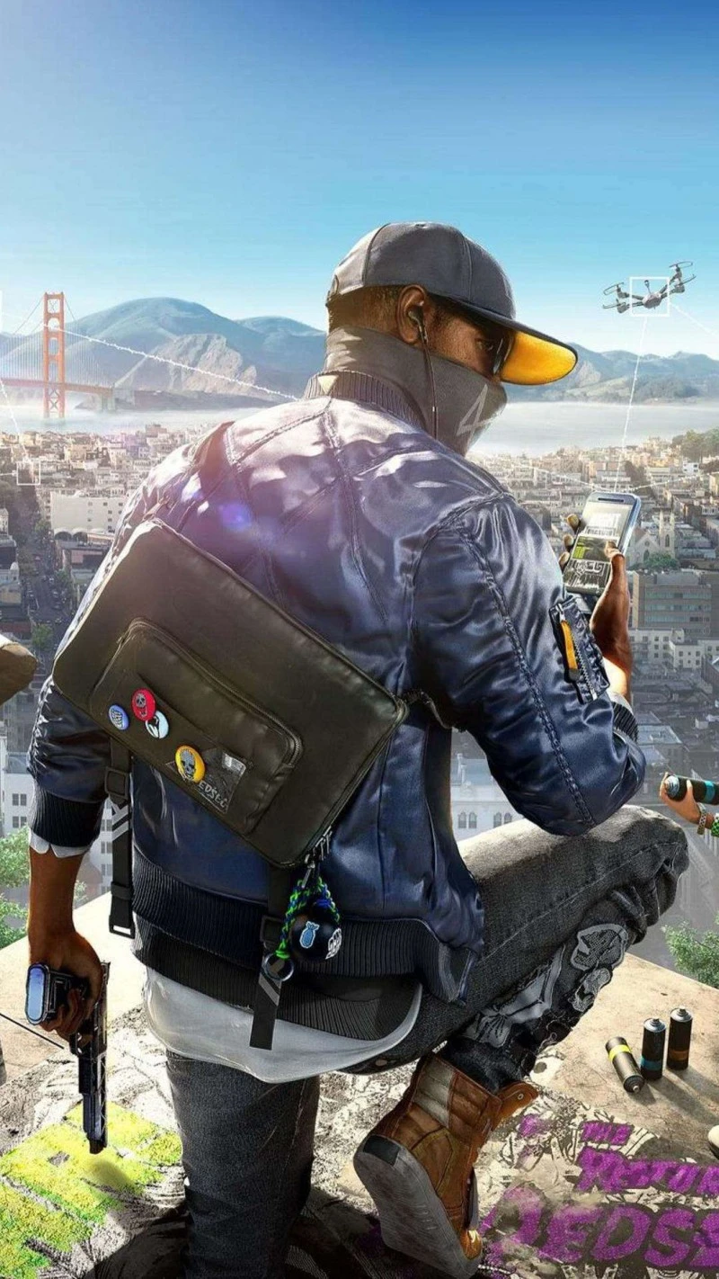 Watch Dogs San Francisco 4K Mobile Wallpaper