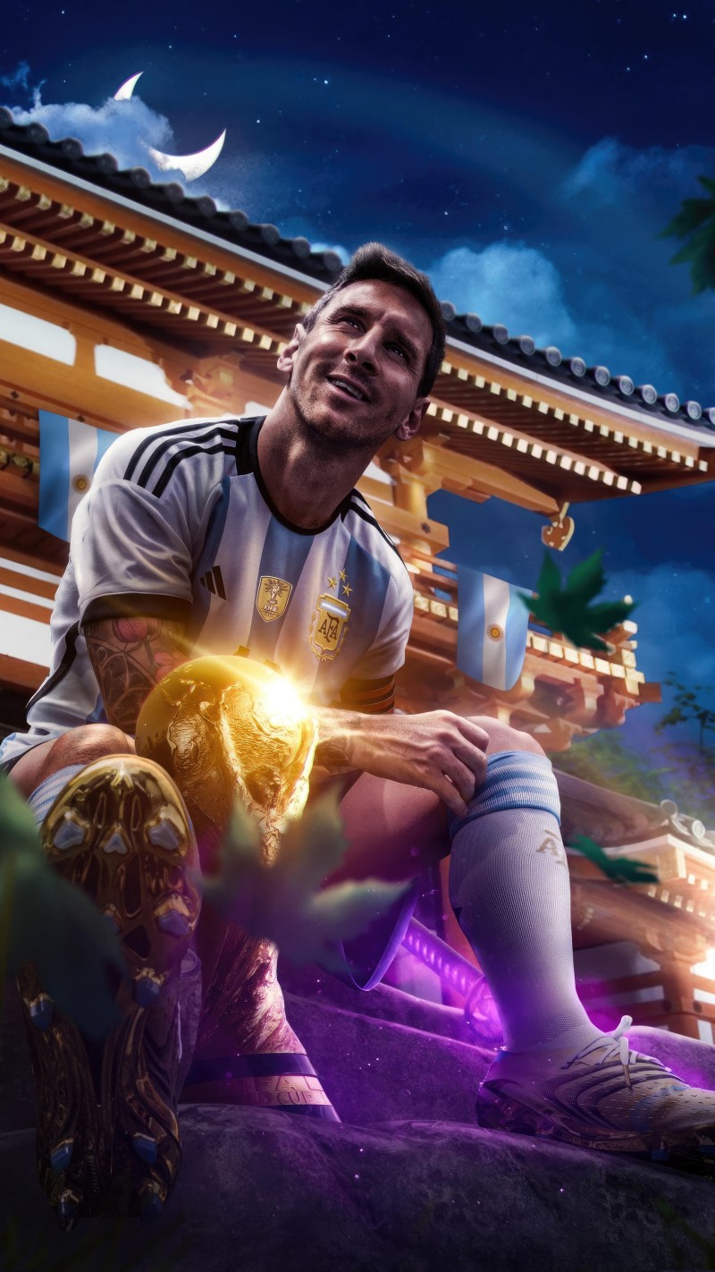 Vibrant Nighttime Soccer Stadium AMOLED Wallpaper for iPhone 4K Oc Wallpaper