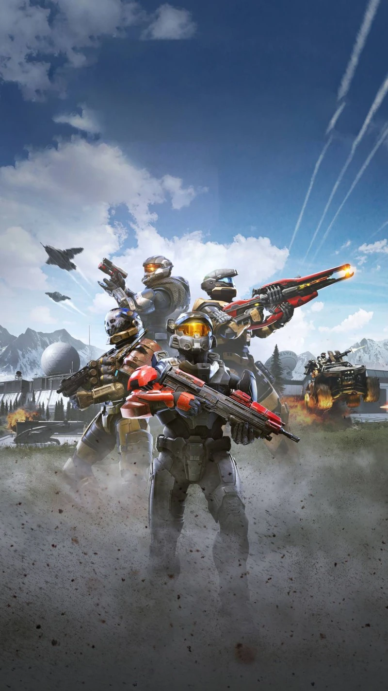 Halo Infinite Fireteam 4K Mobile Wallpaper