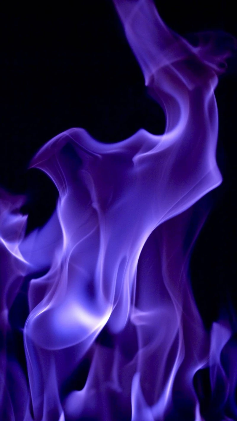 Purple Flames 4K Mobile Wallpaper