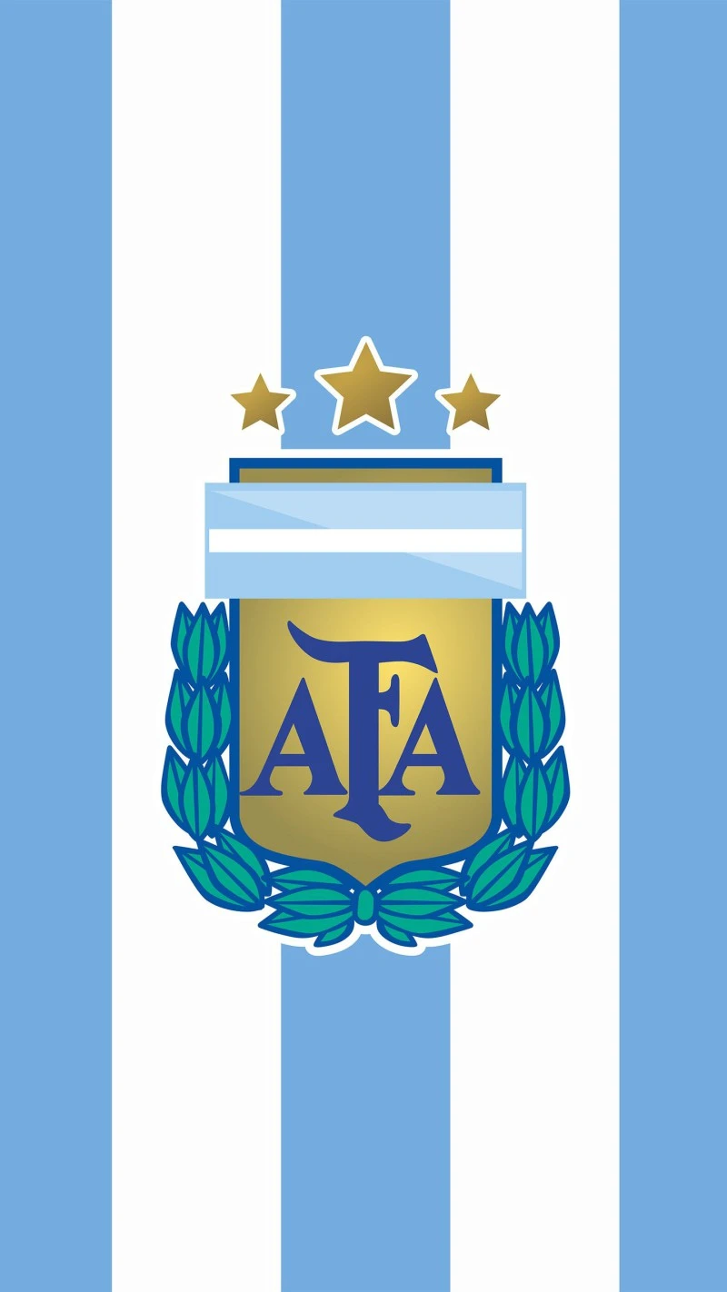 AFA Logo on Light Blue Stripes 4K Mobile Wallpaper