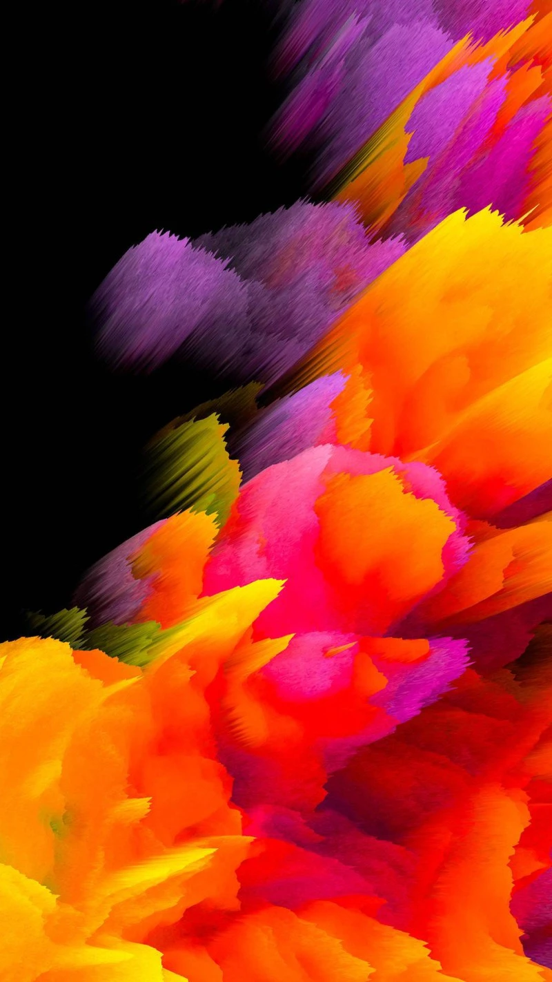 Abstract Floral Impression 4K Mobile Wallpaper