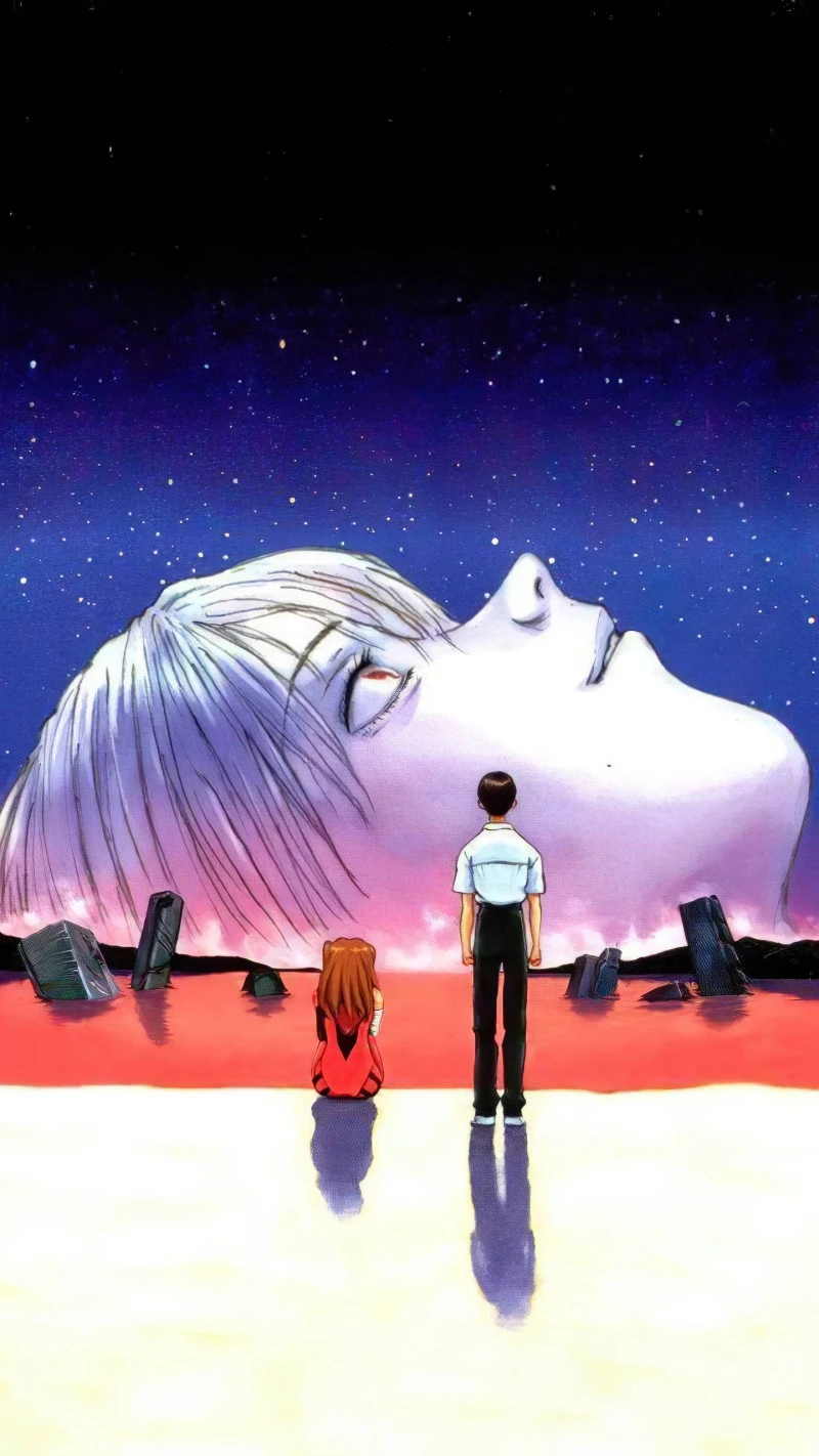 End of Evangelion Scene 4K Mobile Wallpaper