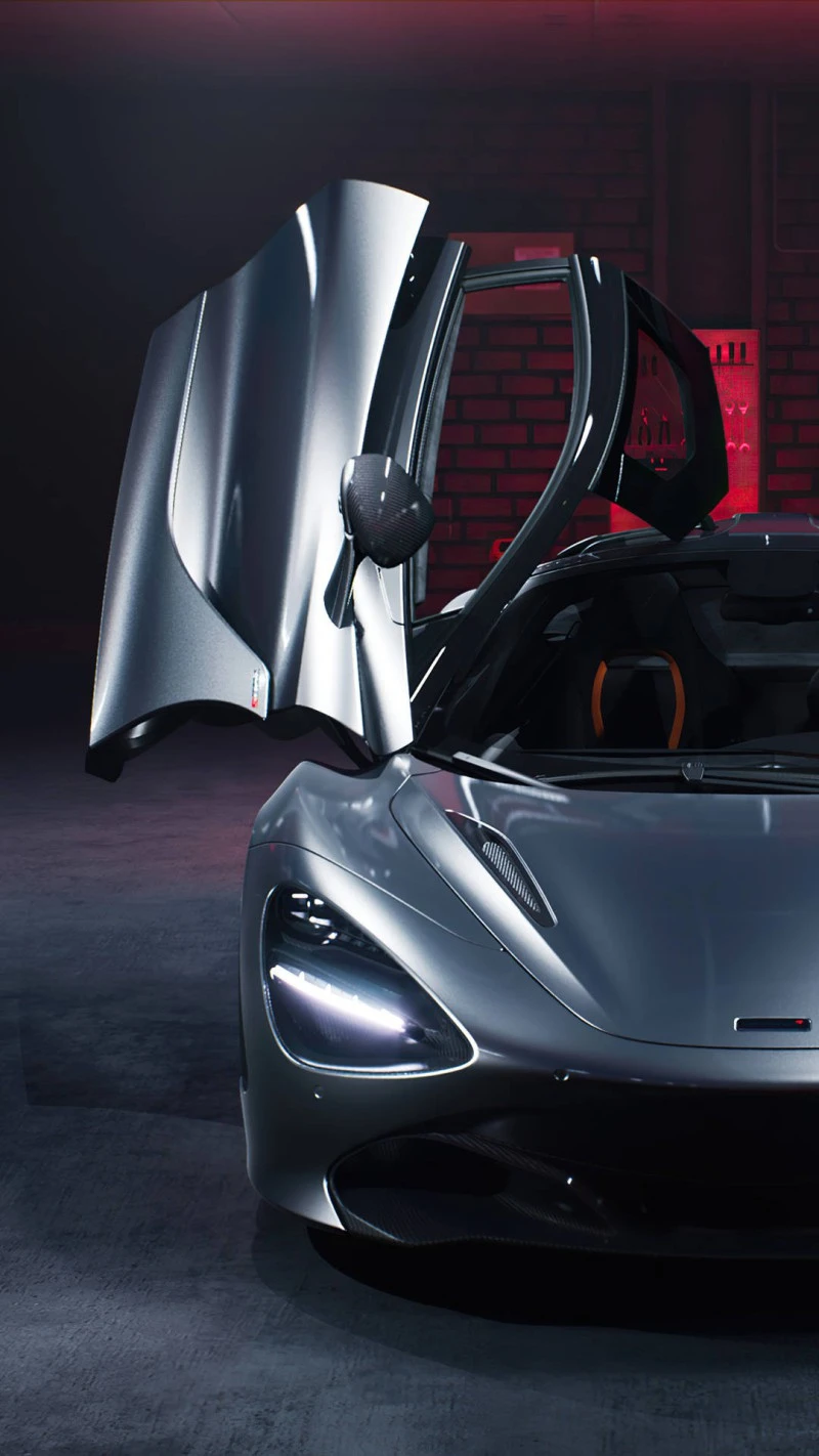 McLaren 720S in Garage 4K Mobile Wallpaper