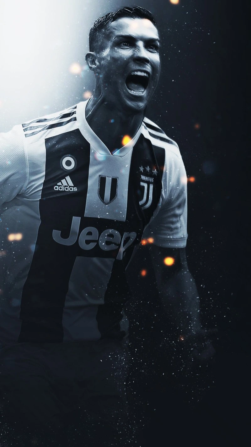 Cristiano Ronaldo Juventus Celebration 4K Mobile Wallpaper