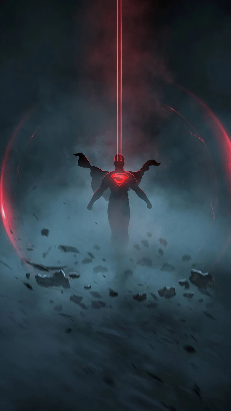 Superman's Laser Vision 4K Mobile Wallpaper