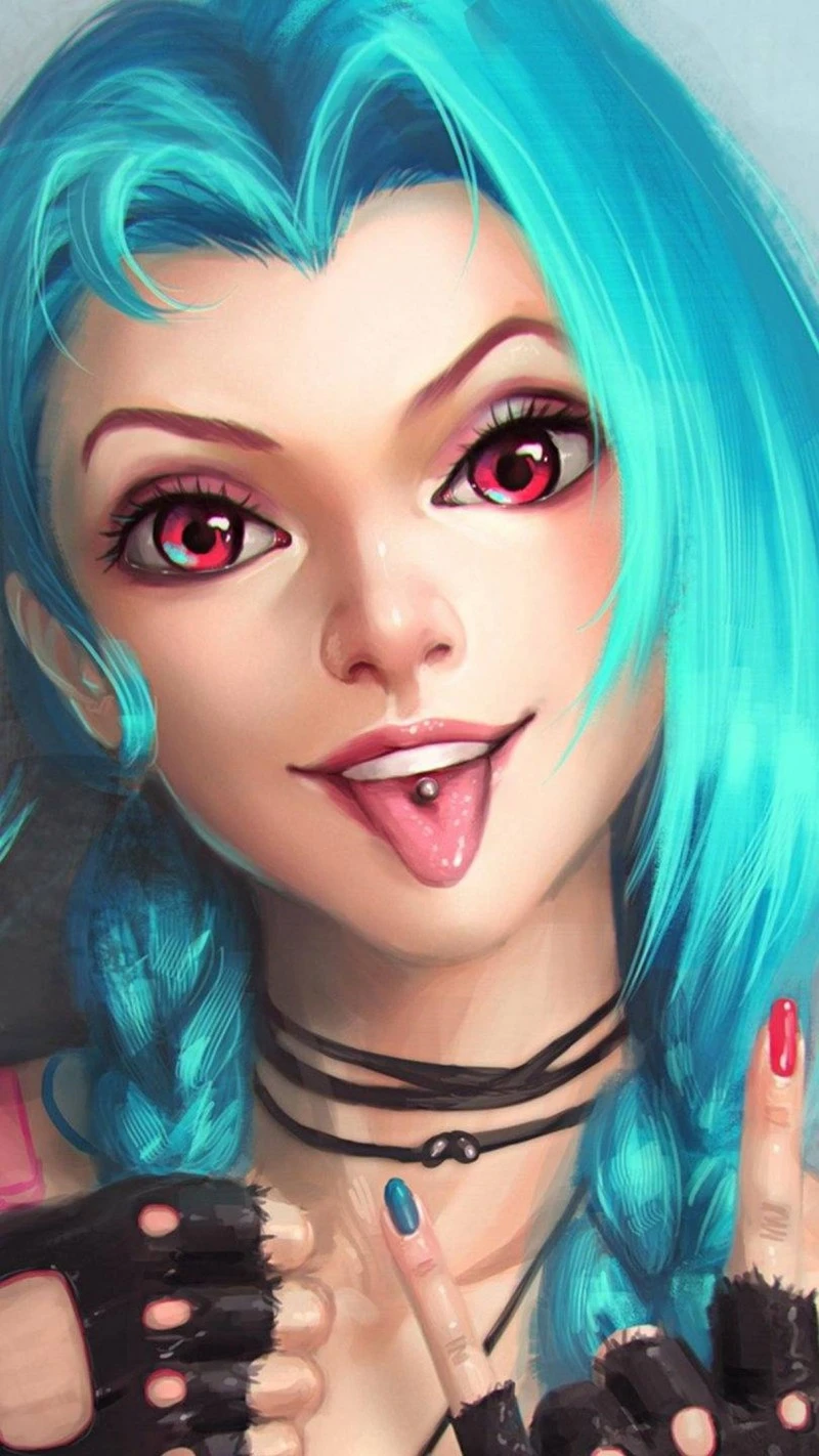 Playful Jinx 4K Mobile Wallpaper