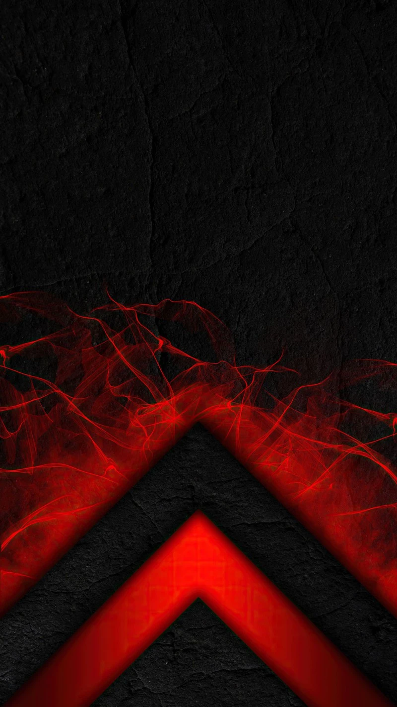 Abstract Red Neon Arrow 4K Mobile Wallpaper