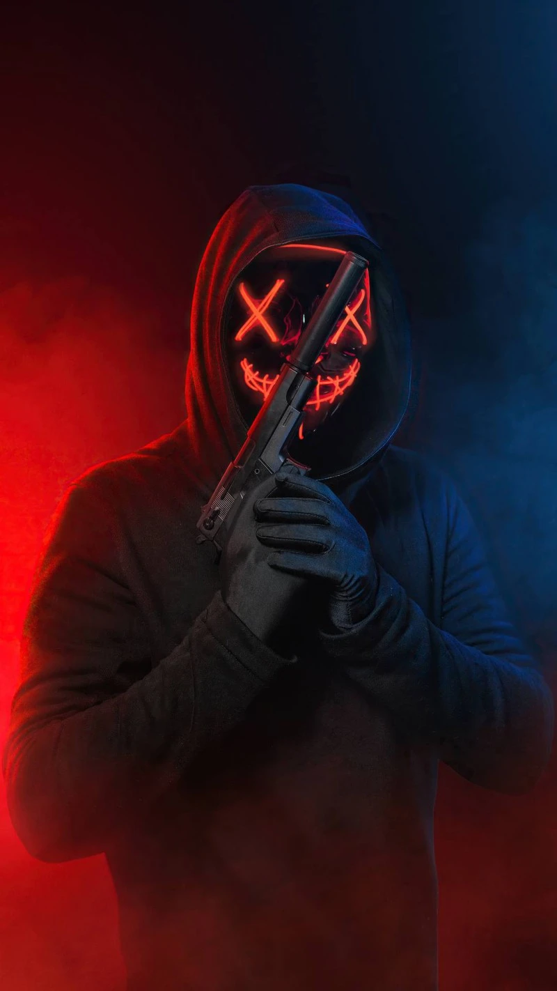 Masked Vigilante 4K Mobile Wallpaper