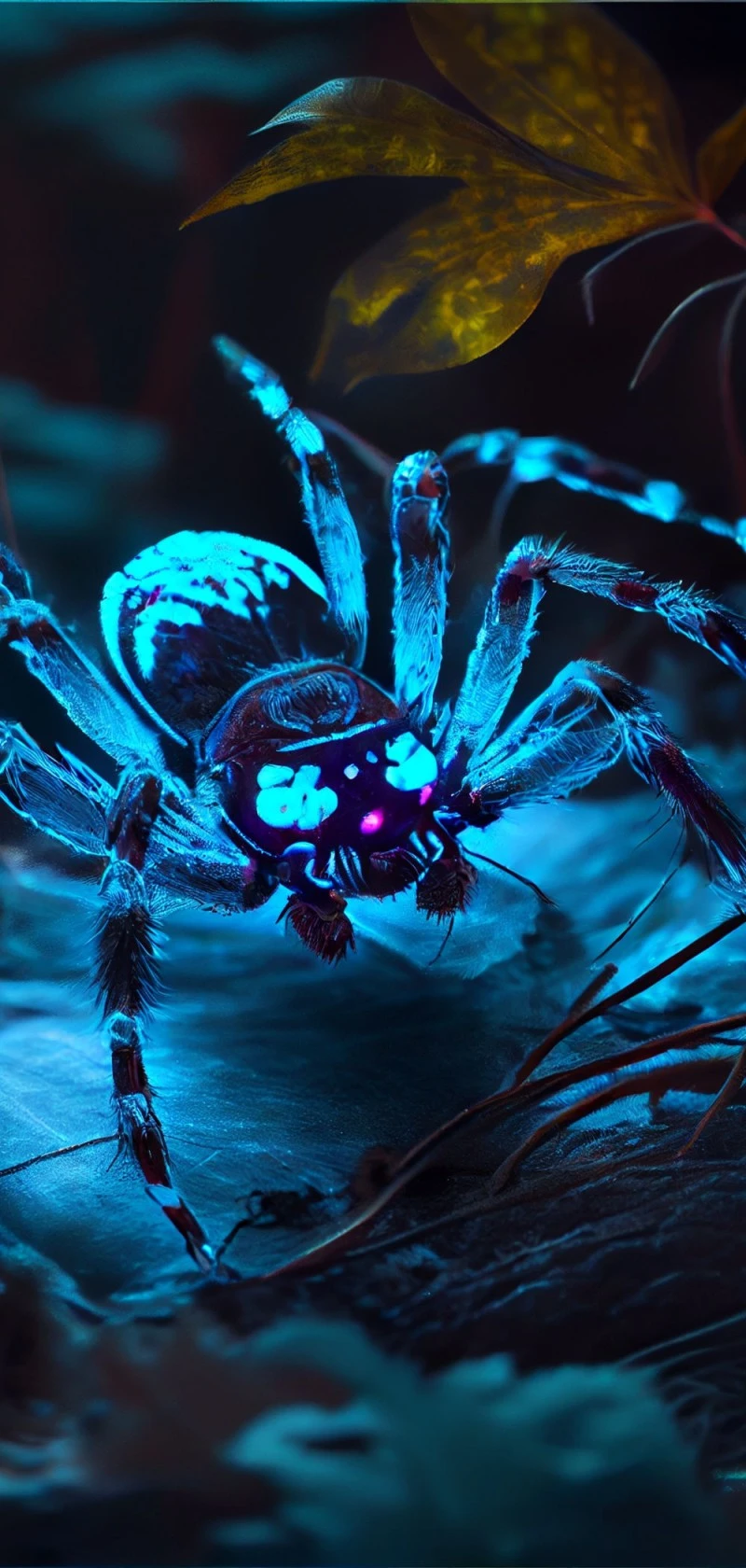Cyberpunk Spider 4K Mobile Wallpaper