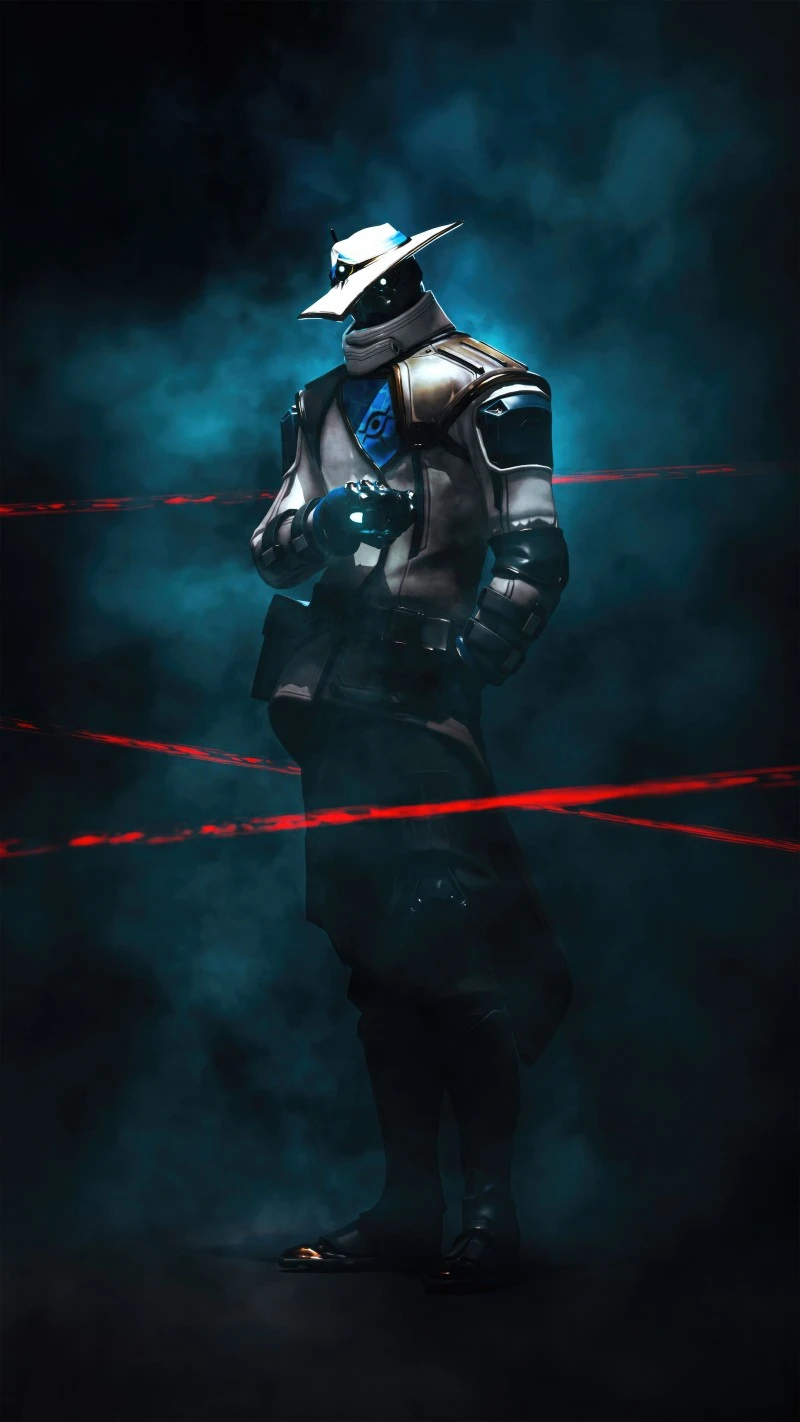 Dark Valorant Cypher Character Wallpaper for Phone 4K Mobile Wallpaper