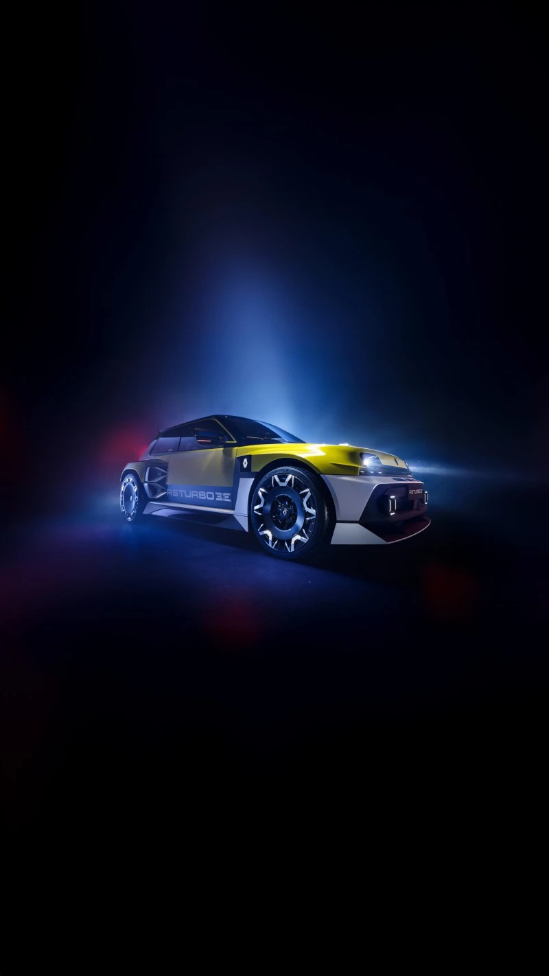 Renault 5 Turbo 3E: Electric Retro Revival 4K Mobile Wallpaper