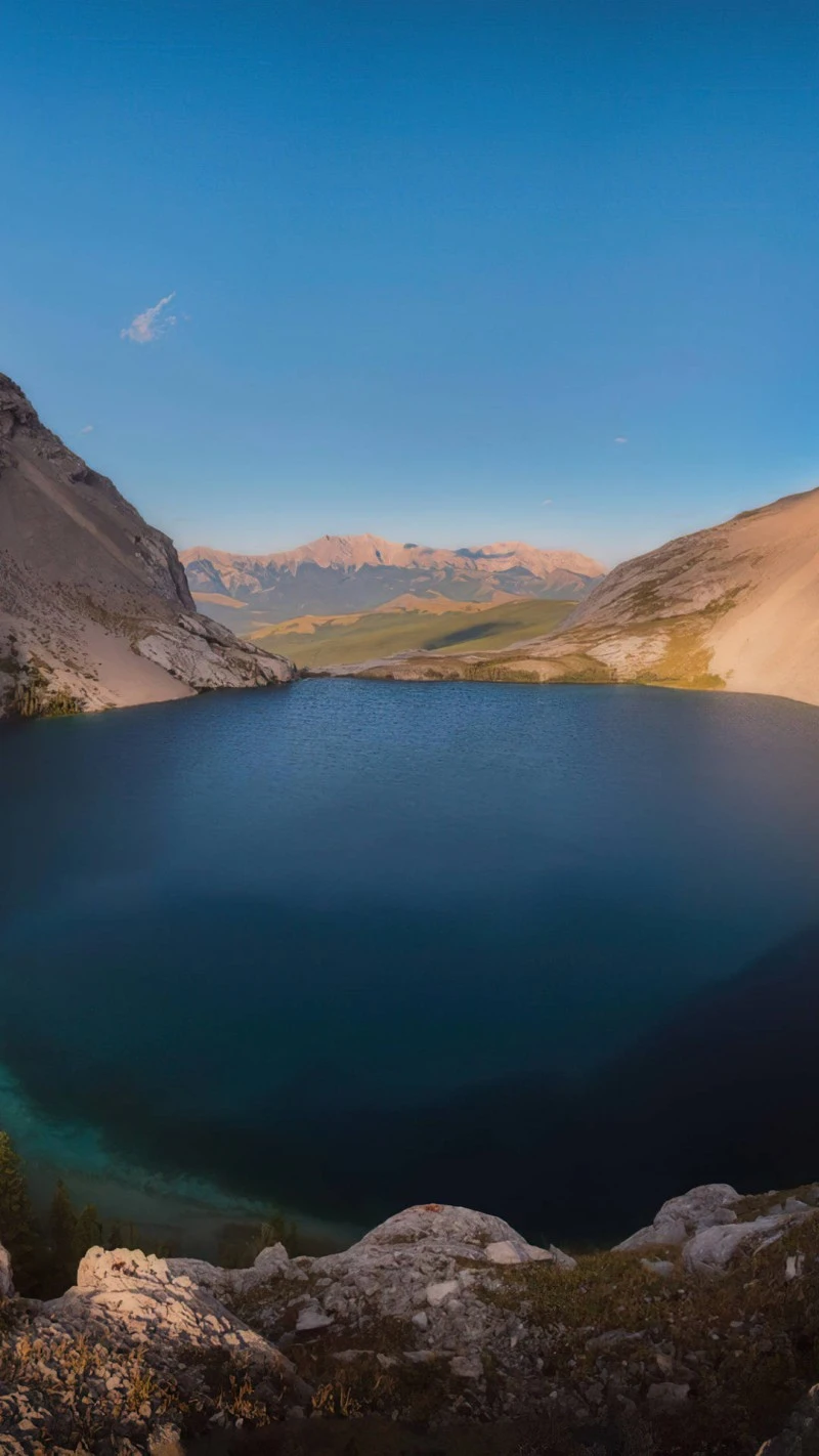 Crystal Clear Alpine Lake 4K Mobile Wallpaper