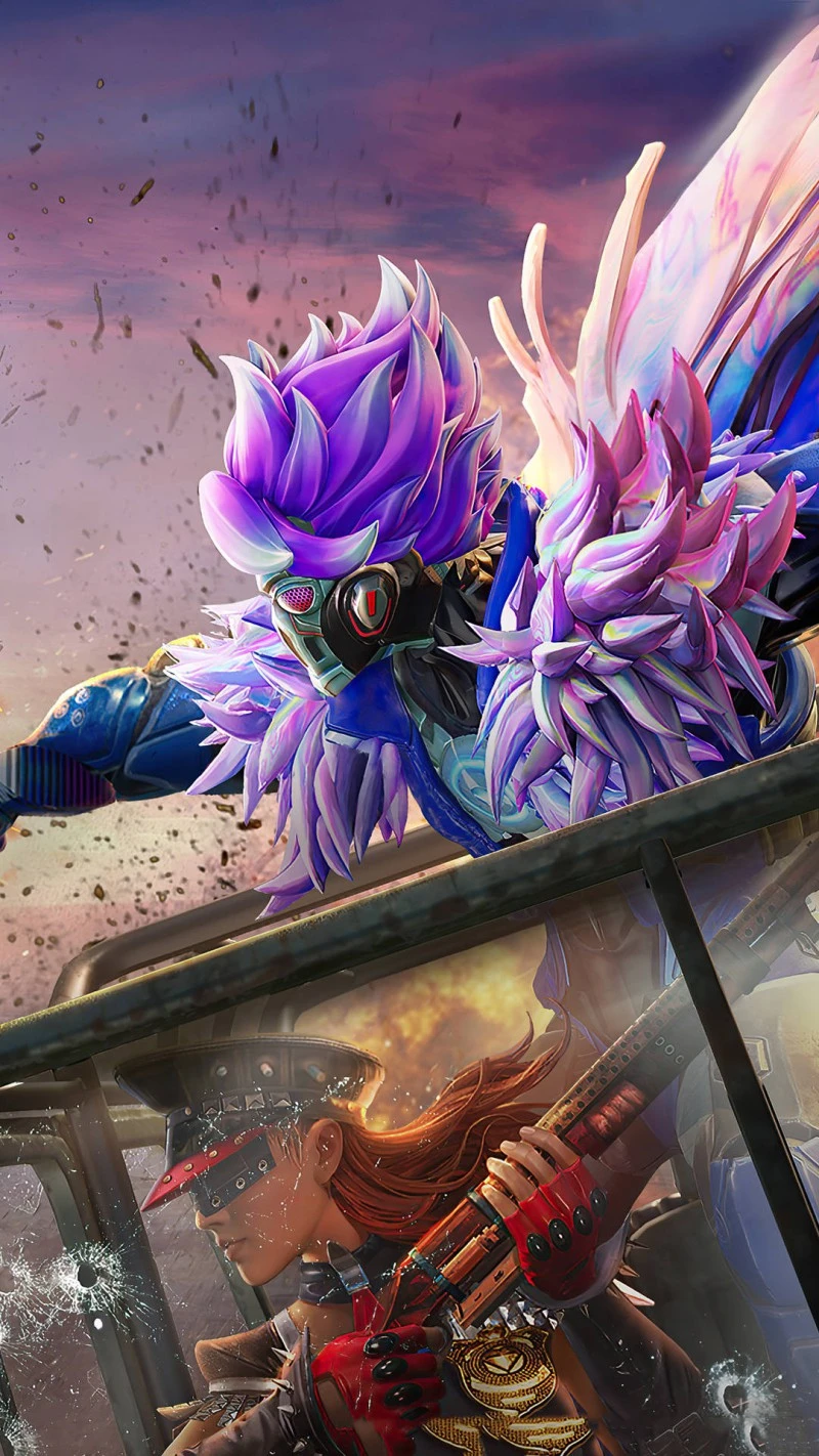 Aerial Battle Royale 4K Mobile Wallpaper