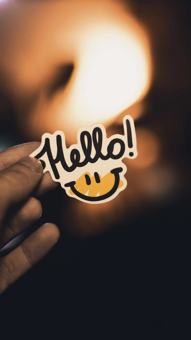 Hello! 4K Mobile Wallpaper