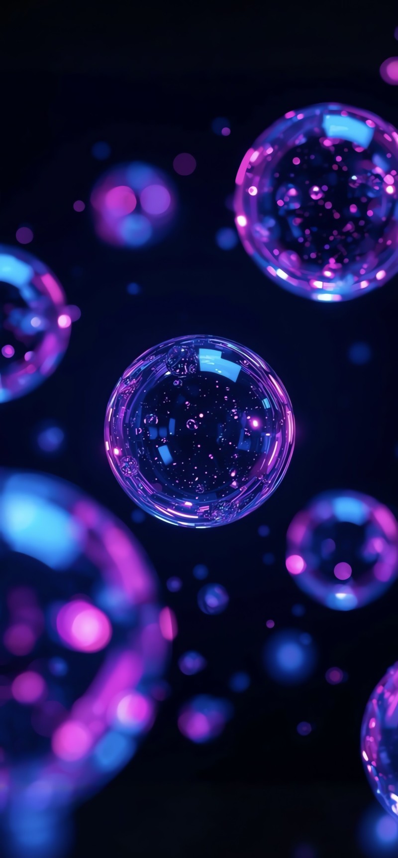 Vibrant Neon Purple Bubble Dance Party Background Wallpaper 4K Dance Wallpaper