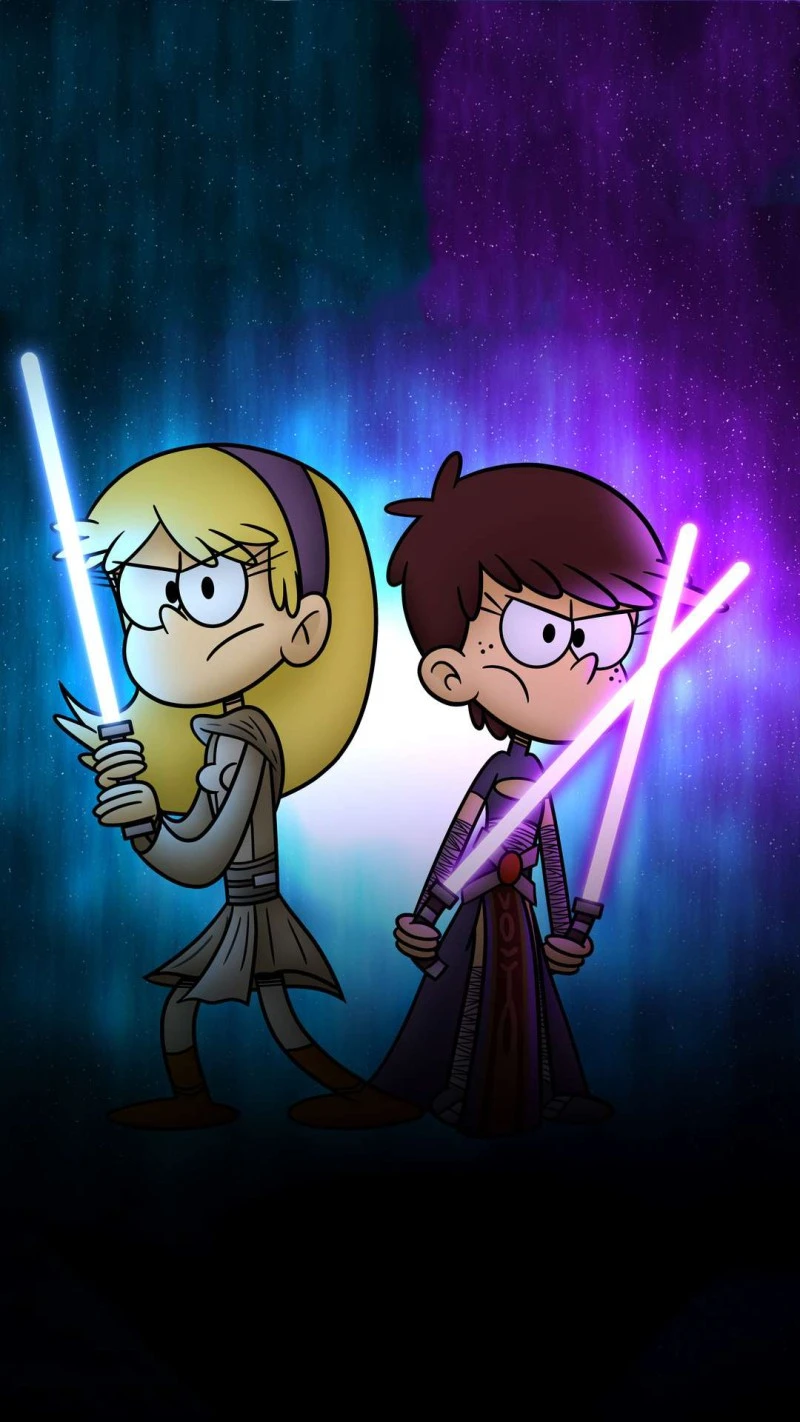 Loud Sisters as Jedi 4K Mobile Wallpaper