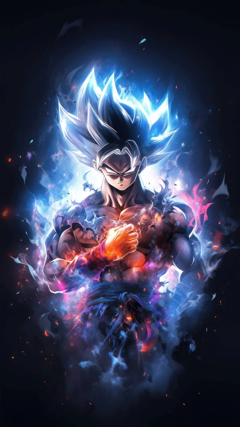 Goku's Super Saiyan Power 4K Mobile Wallpaper