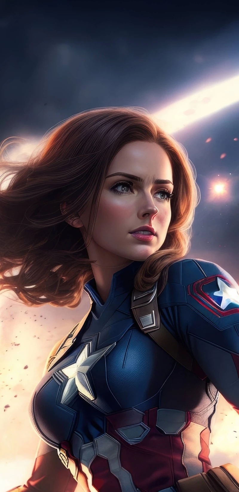 Captain America: The Woman of the Shield 4K Mobile Wallpaper