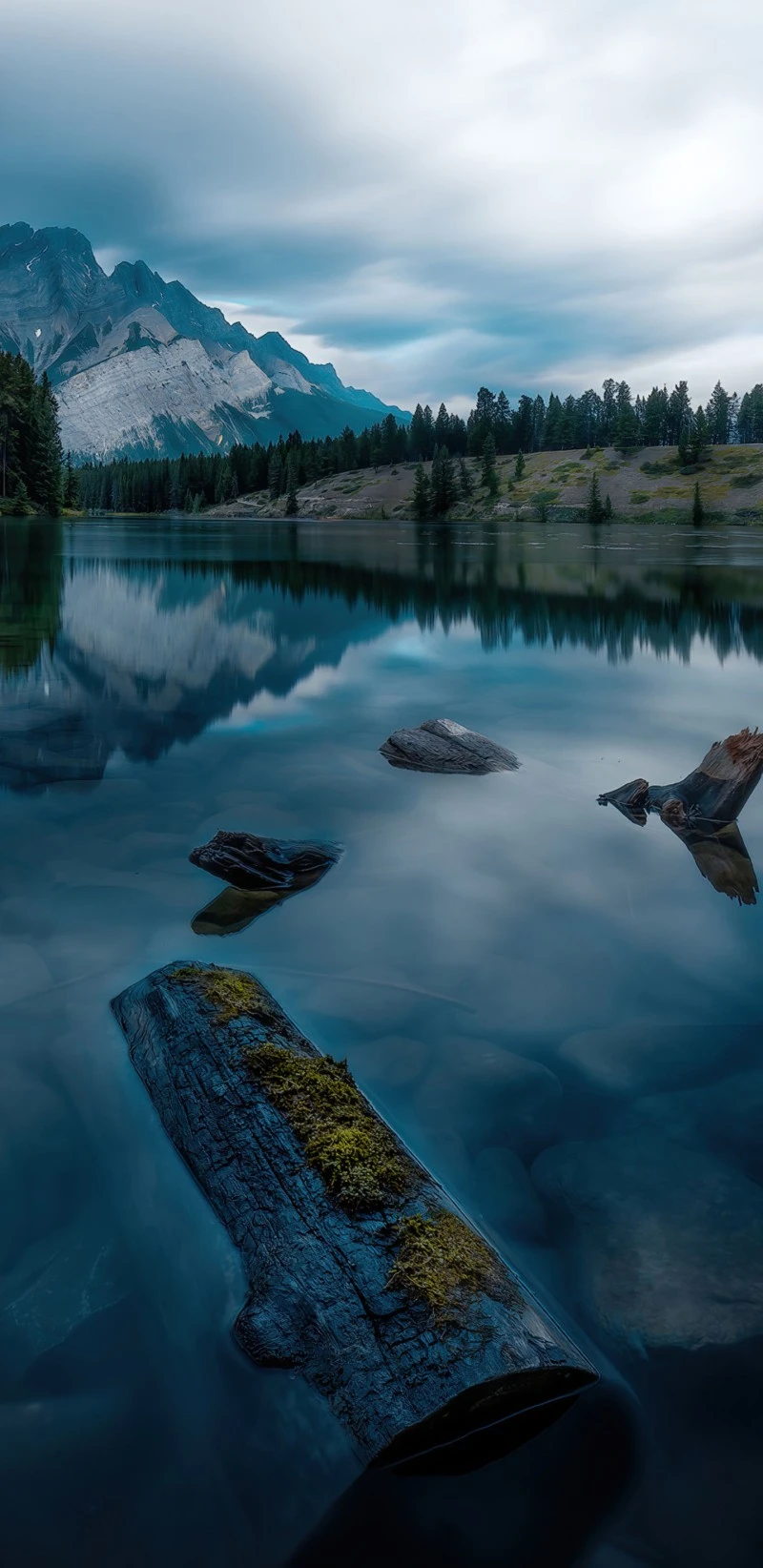 Serene Mountain Lake 4K Mobile Wallpaper