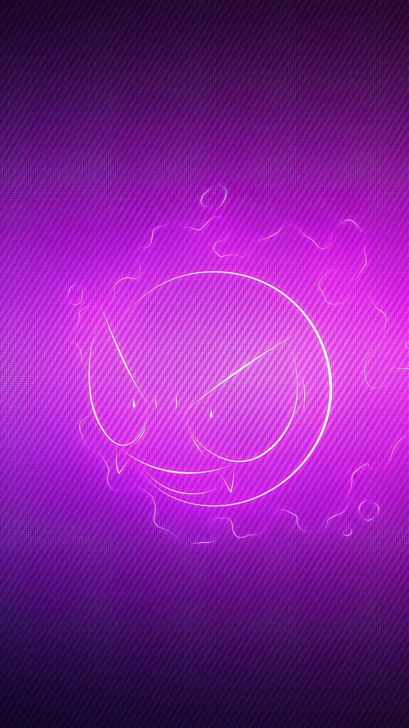 Neon Gengar 4K Mobile Wallpaper