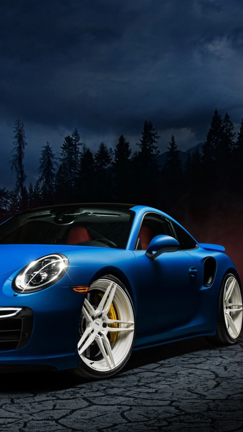 Night Drive Porsche 4K Mobile Wallpaper