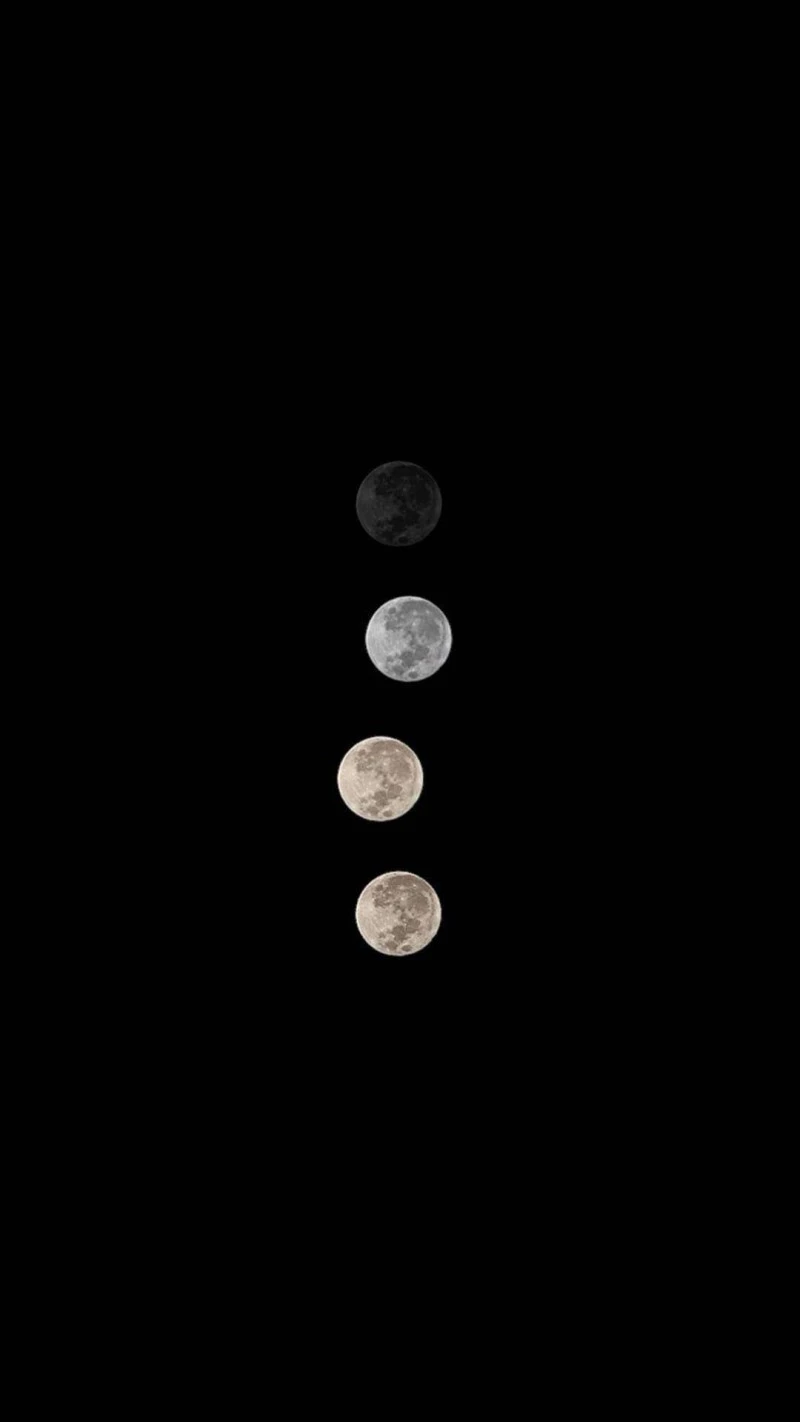 Lunar Phases 4K Mobile Wallpaper