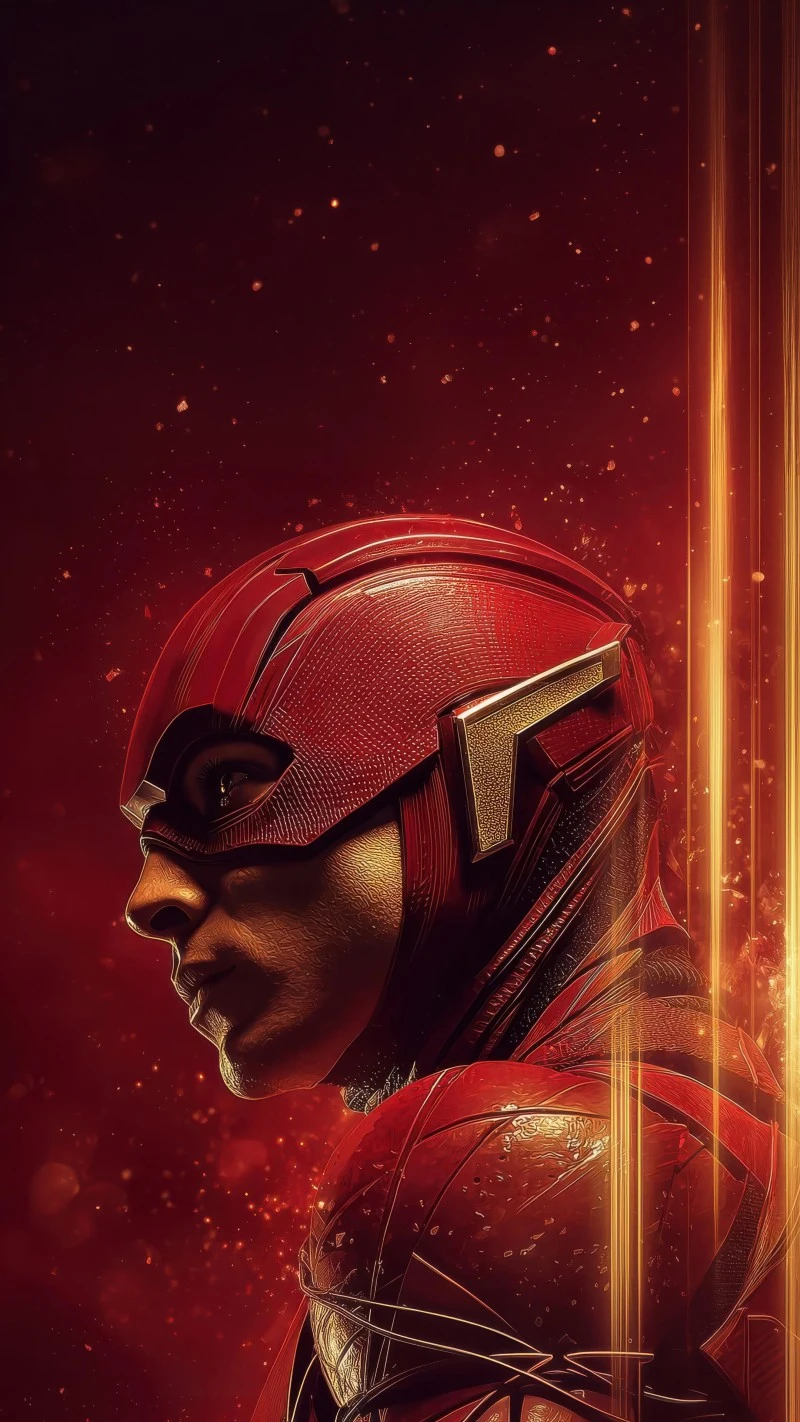 The Flash's Speedster Profile 4K Mobile Wallpaper