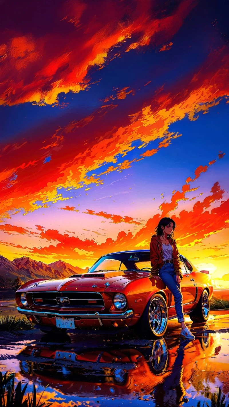 Sunset Cruise 4K Mobile Wallpaper