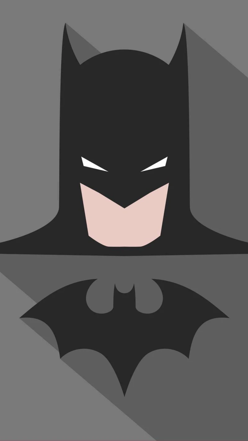 Minimalist Batman 4K Mobile Wallpaper