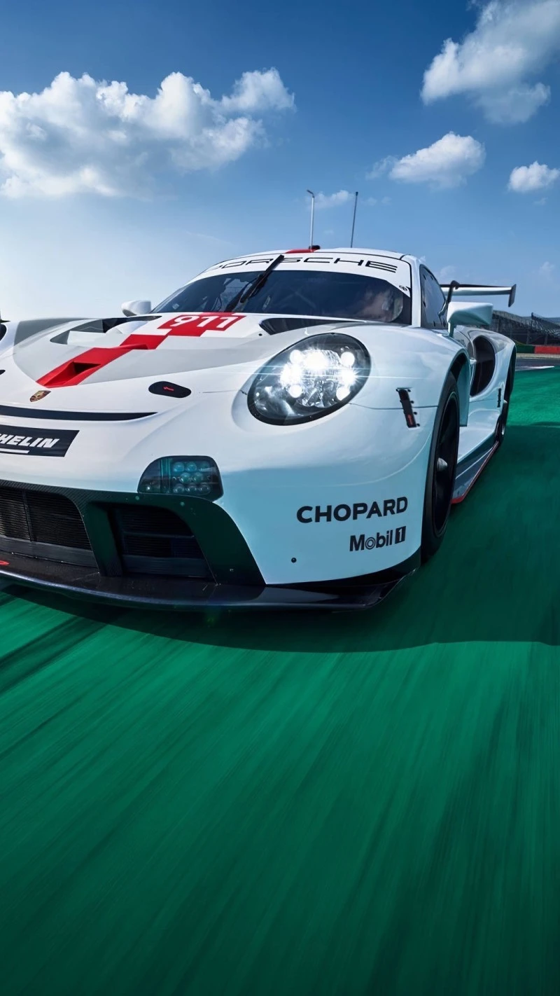 Porsche 911 RSR 4K Mobile Wallpaper