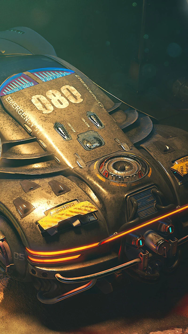 Post-Apocalyptic Emergency Vehicle 4K Mobile Wallpaper