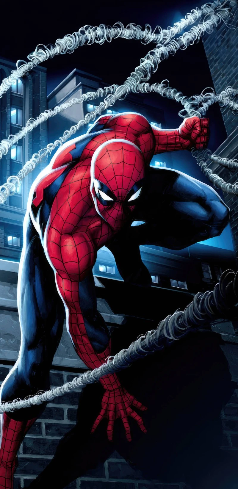 Spider-Man: City Prowler 4K Mobile Wallpaper