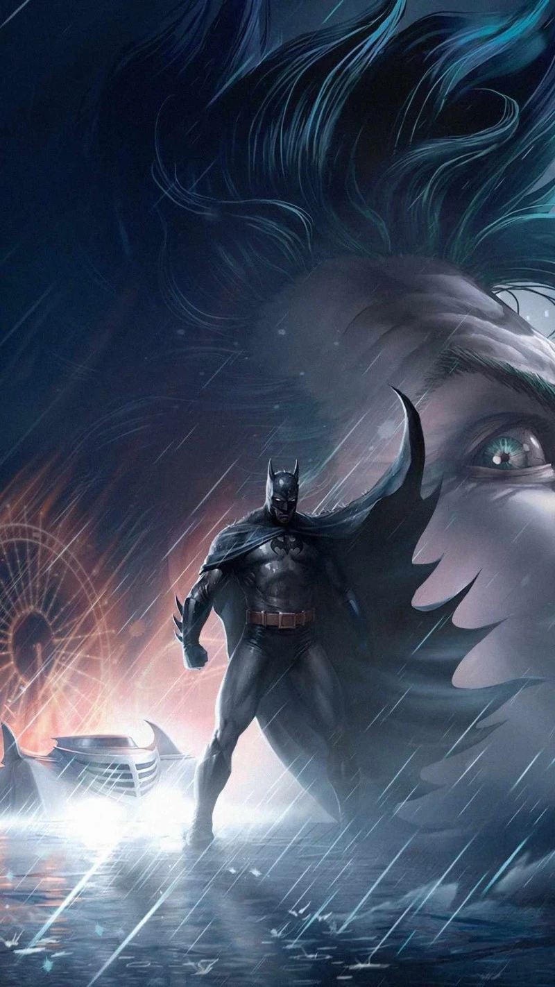 Batman vs. Joker 4K Mobile Wallpaper