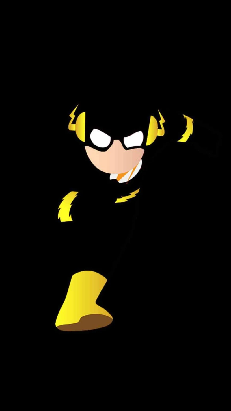 Reverse Flash Minimalist Portrait 4K Mobile Wallpaper