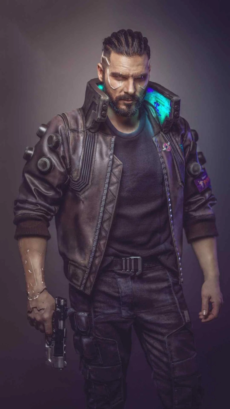 Cyberpunk 2077 Male Cosplay 4K Mobile Wallpaper