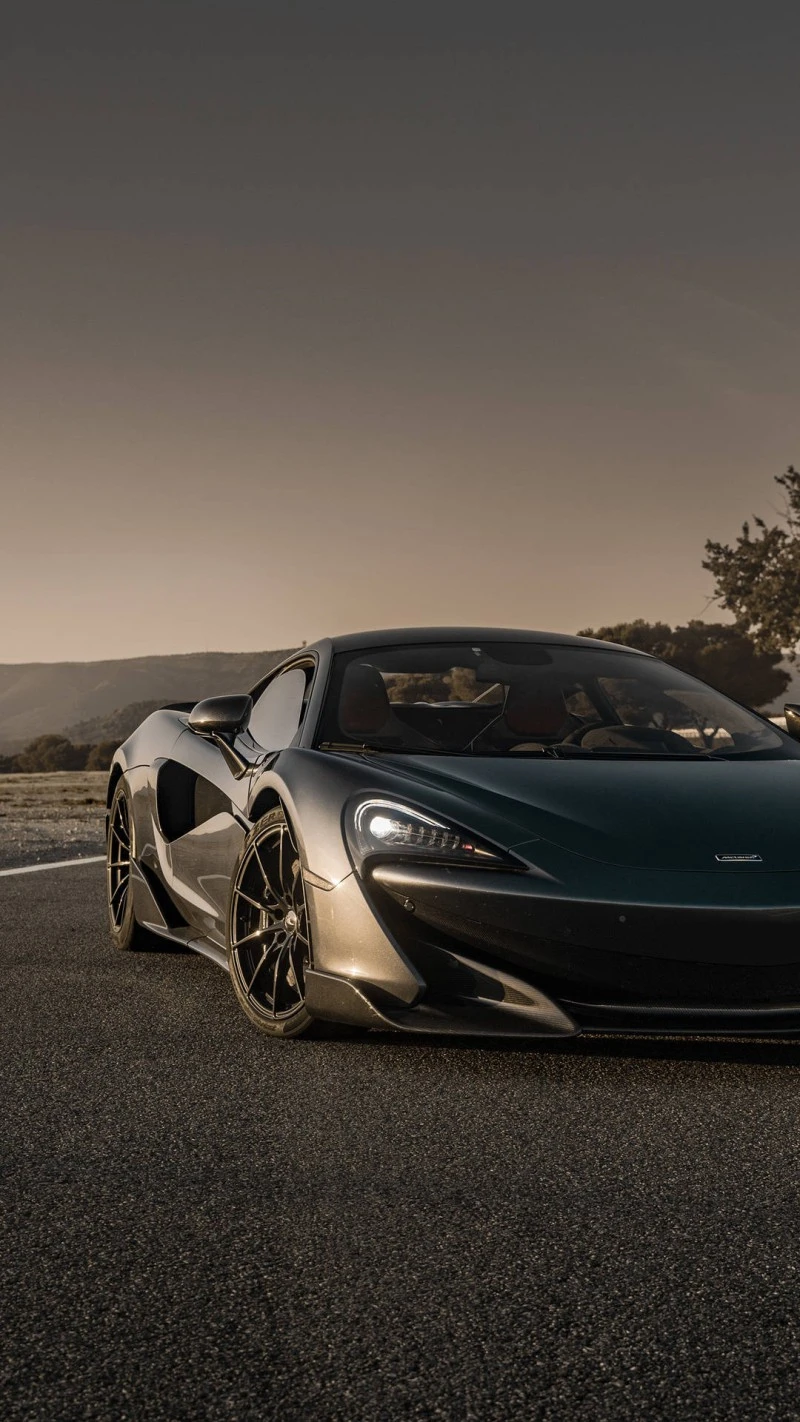 McLaren 570S at Sunset 4K Mobile Wallpaper