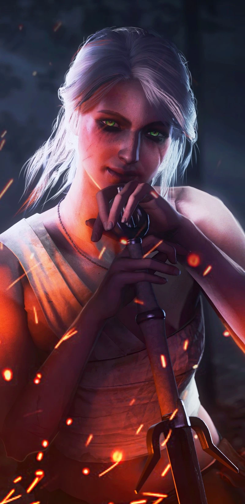 The Witcher 3: Wild Hunt - Triss Merigold 4K Mobile Wallpaper