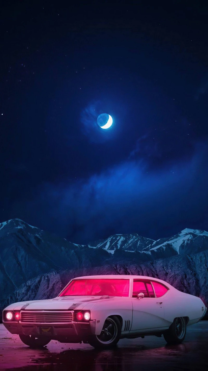 Night Drive Buick GS 4K Mobile Wallpaper