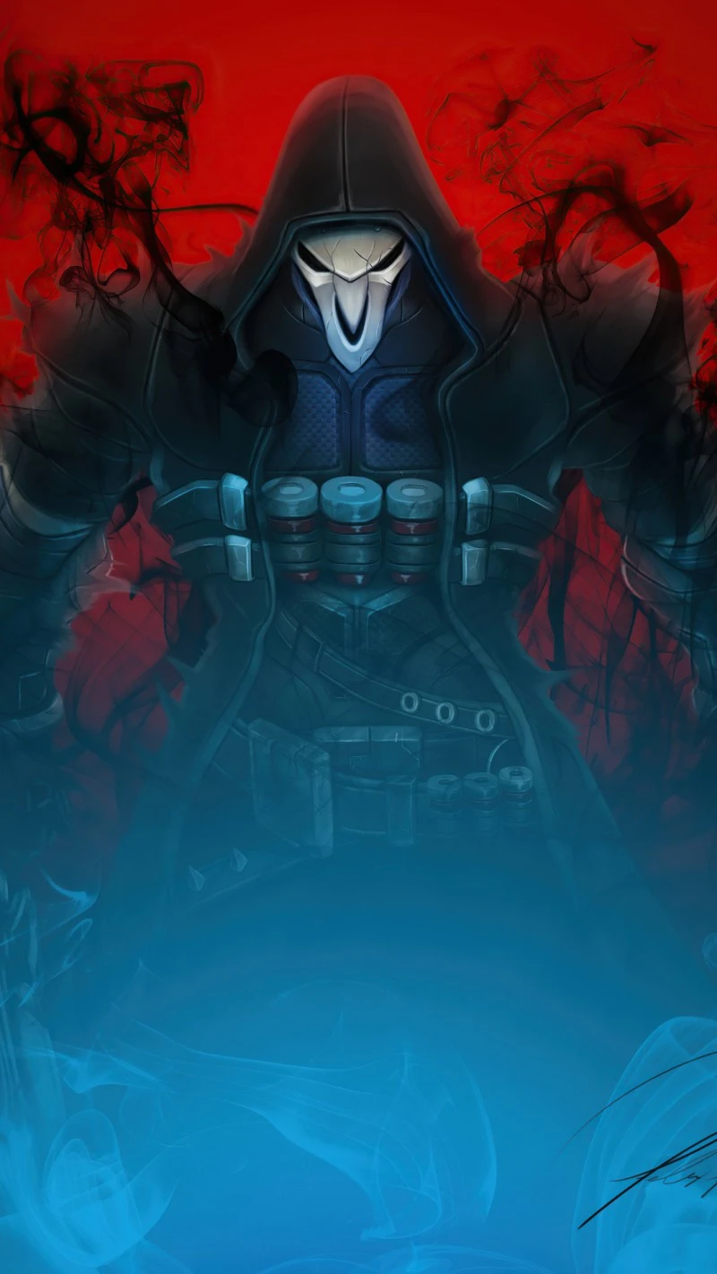 Reaper from Overwatch 4K Mobile Wallpaper