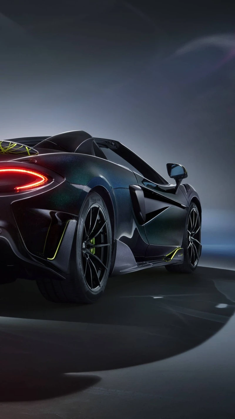McLaren 765LT: Rear View 4K Mobile Wallpaper
