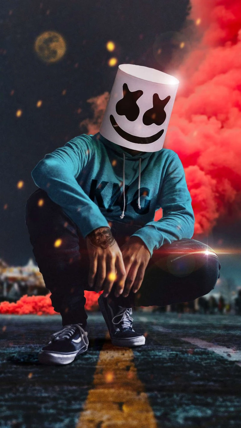 Marshmello DJ 4K Mobile Wallpaper