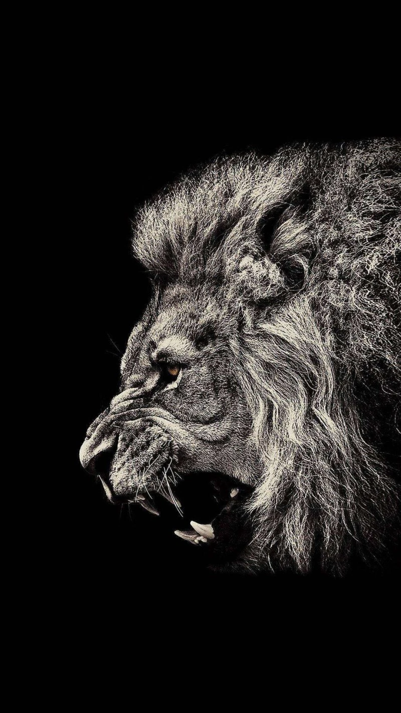 Roaring Lion 4K Mobile Wallpaper