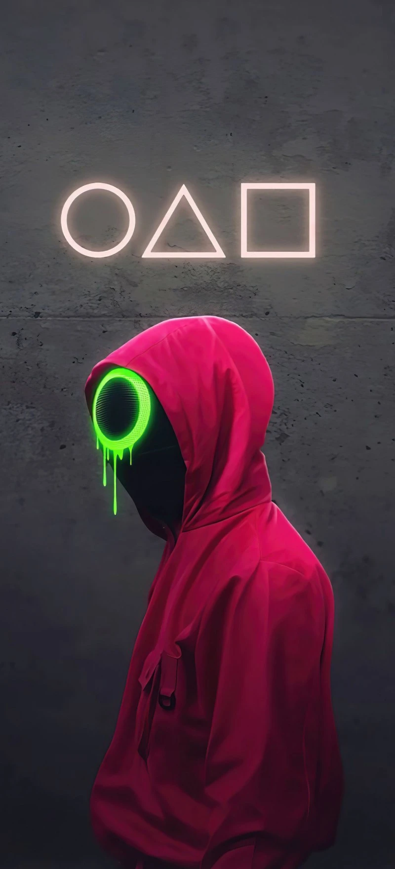 Squid Game: Hooded Figure 4K Mobile Wallpaper