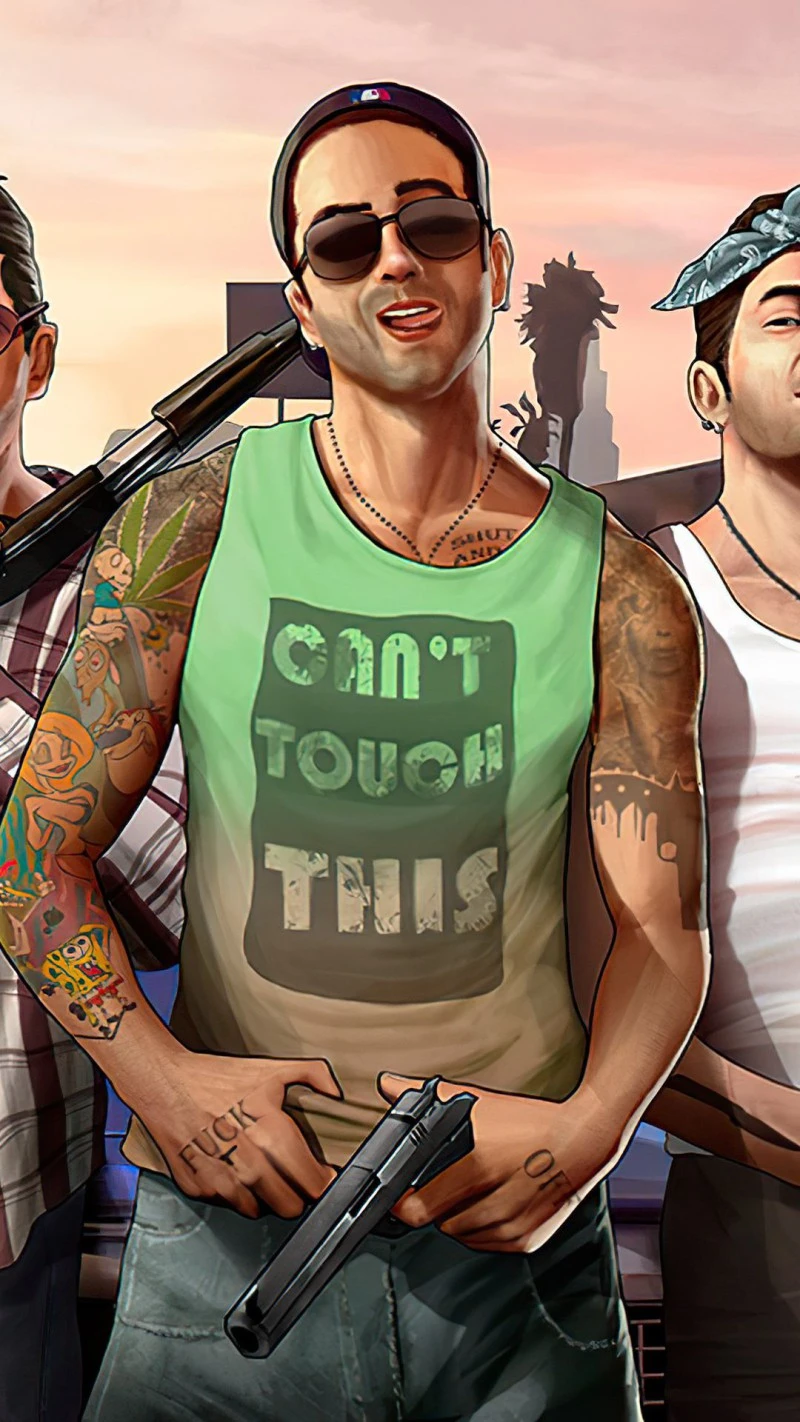 Grand Theft Auto Characters 4K Mobile Wallpaper