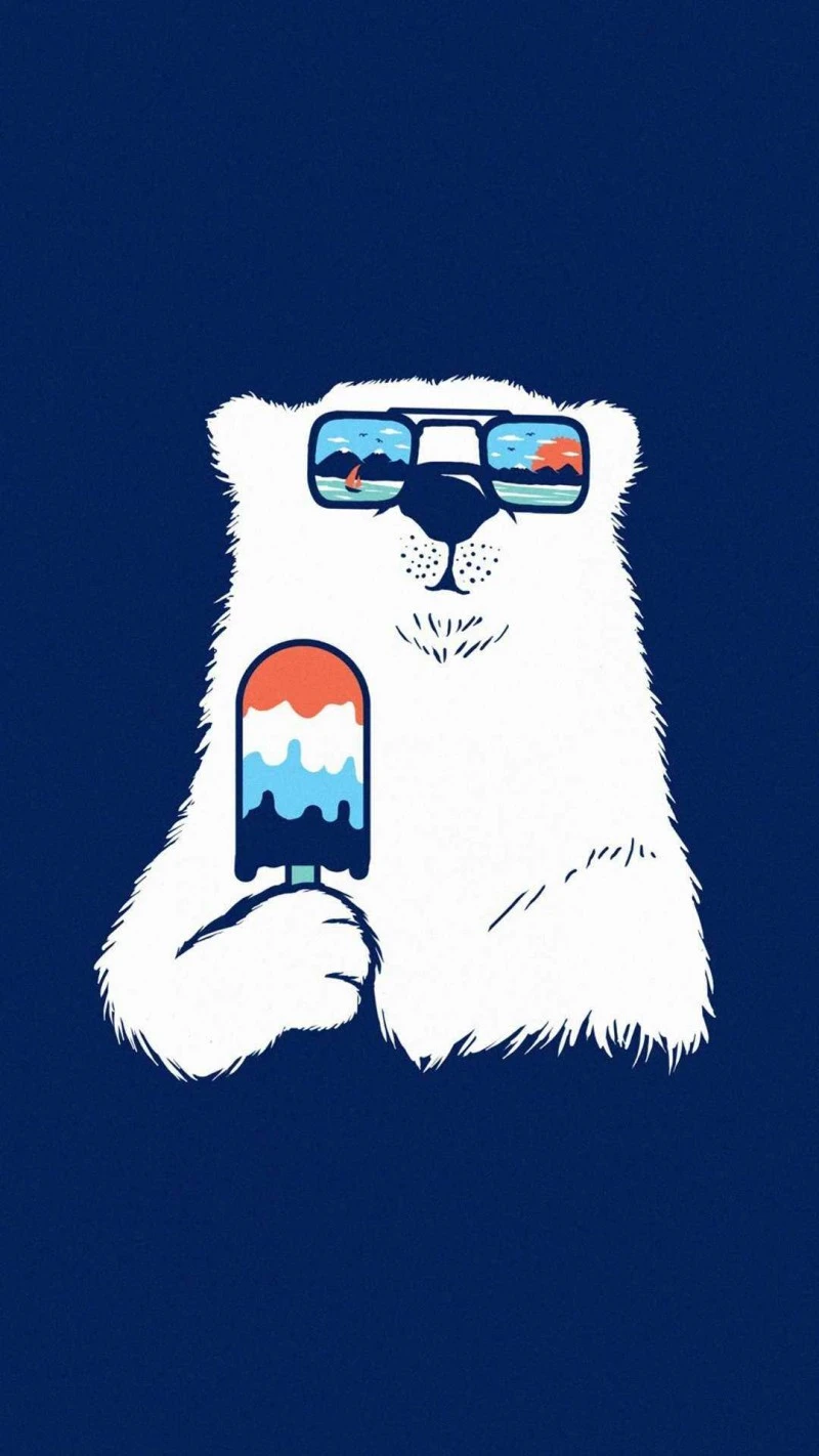 Cool Polar Bear 4K Mobile Wallpaper