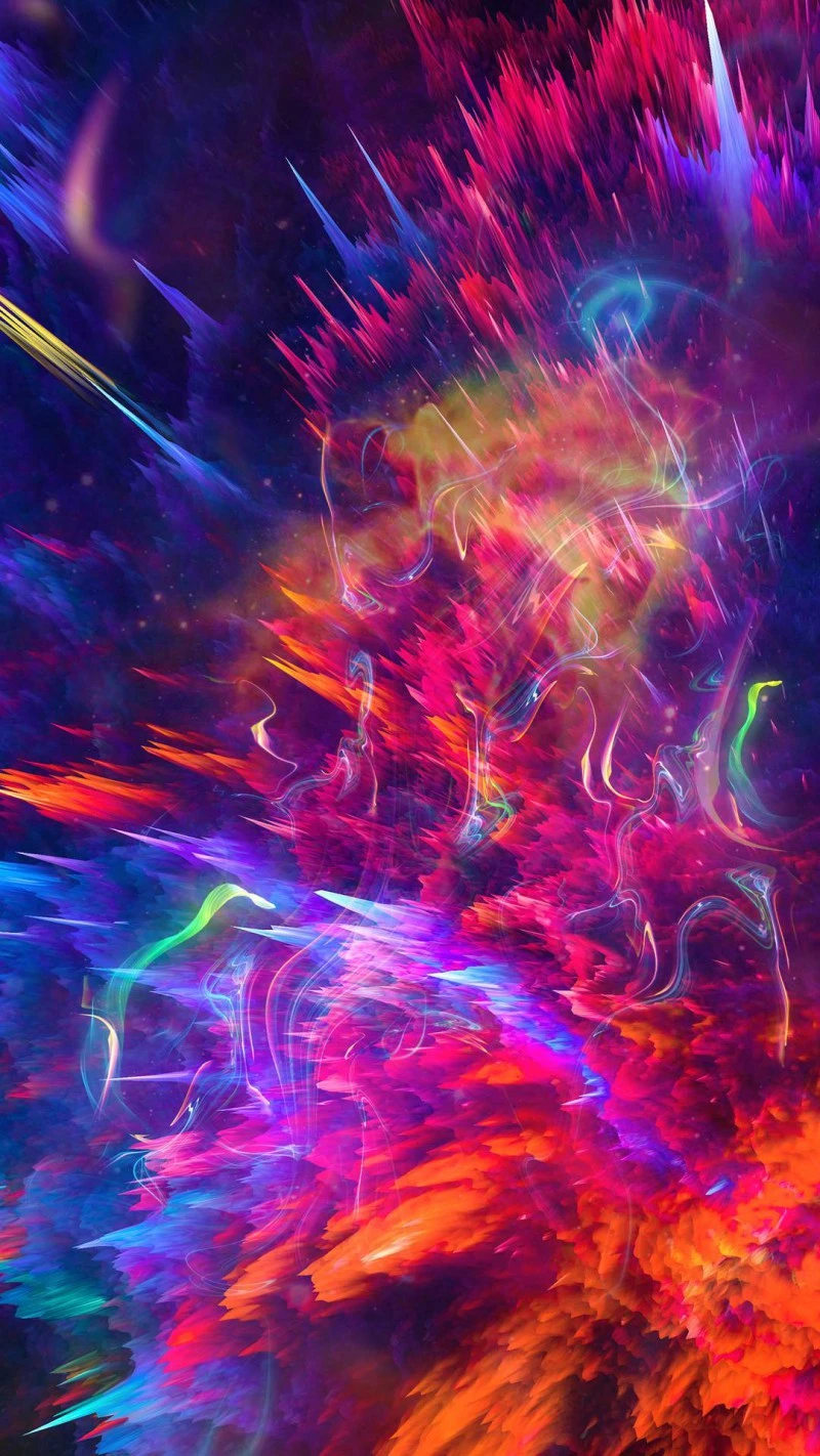 Cosmic Explosion 4K Mobile Wallpaper