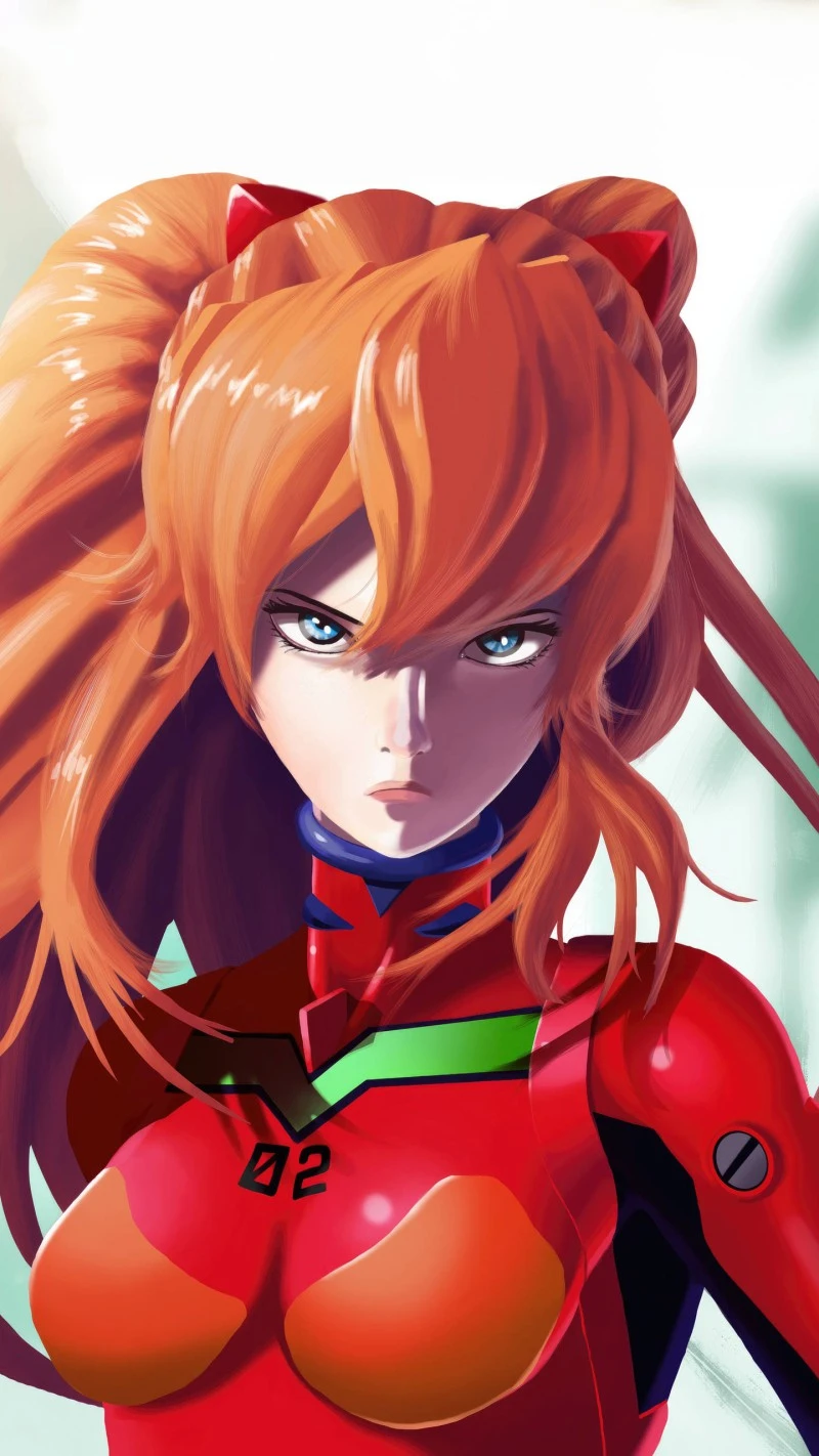 Asuka Langley Soryu 4K Mobile Wallpaper