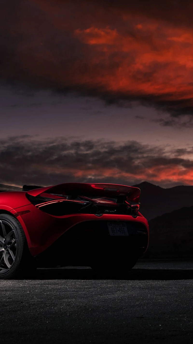 McLaren 720S at Sunset 4K Mobile Wallpaper